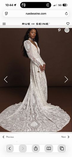 Rue de Seine Wedding Dress: Kyara Dress and Nova Sleeves
