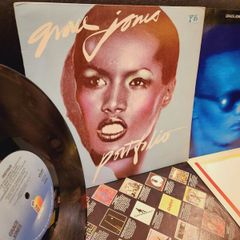 Grace Jones Portfolio Island 1977 Vinyl & Warm Leatherette 1980 Record