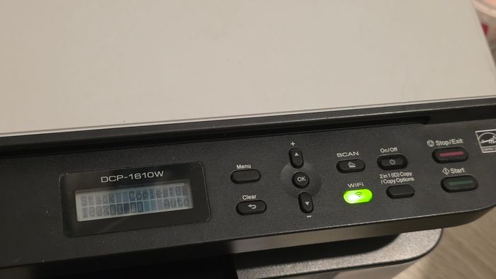 Brother DCP-1610w  Mono Laser All in One Printer with Wifi and cartridge