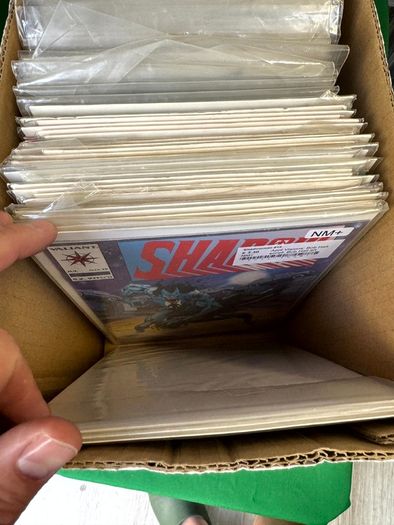 Valiant Long Comic Box w 270 comics for Sale
