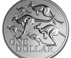 2020 Australia 1 Dollar 1 oz Silver Bullion Coin - Red Kangaroo ( In Capsule)