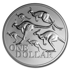 2020 Australia 1 Dollar 1 oz Silver Bullion Coin - Red Kangaroo ( In Capsule)