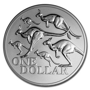 2020 Australia 1 Dollar 1 oz Silver Bullion Coin - Red Kangaroo ( In Capsule)