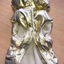 Gold Puffer Pet Jacket / Cat & Small Dog Coat. Size S Image 5