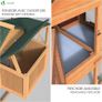 Chicken Coop and Run, Small Wooden Hen House Poultry Ark Coup Rabbit Hutch Home with Nest Box Image 4