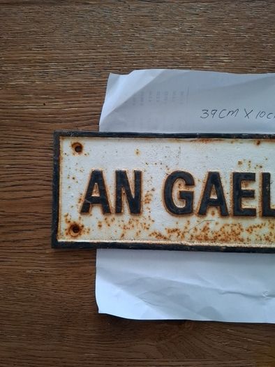 An Gaeltacht Road Sign