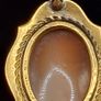 Vintage rolled gold cameo pendant Image 4