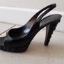 Black Designer Gianvito Rossi Jewelled Heels Image 3