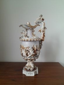 Vintage Capodimonte  Porcelain Ewer
