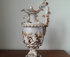 Vintage Capodimonte  Porcelain Ewer