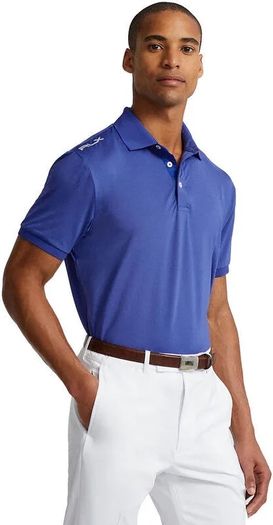 RLX Ralph Lauren Solid Airflow Performance Golf Polo Royal Navy size S RRP 125 pounds new