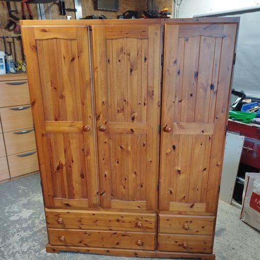 Pine wardrobe