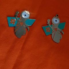 London 2012 Olympics  - Wenlock mascot fridge magnet and Wenlock mascot pendant