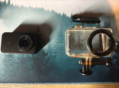 Xiaomi Mijia 4k Action Camera with waterproof case