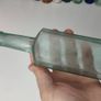 279 - Vintage Sauce Sea Glass Cork Top Decorative Collectible Display Bottle Image 2
