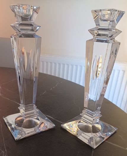 Cut Glass candle holders
