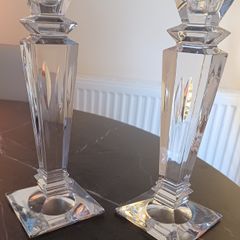 Cut Glass candle holders
