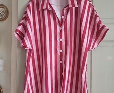 pink/red blouse