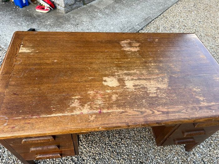 Vintage Mid century oak Abbess desk
