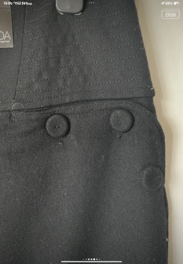 skirt black savida skirt 50% wool size 12