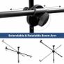 Ohuhu Mic Stand Tripod with Mic Clips, Boom Mic Stand Music Stand for Singing Speech Home Studio Usage, Height Adjustable Image 4