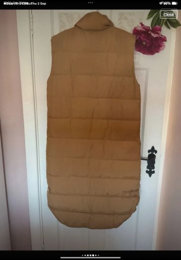 gilet Bnwt Freequent brand mustard gilet size small