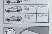 Wiper Blades (Mercedes M Class W164 2005 on)