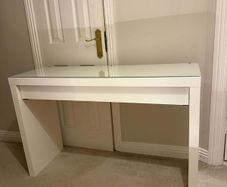 Ikea dressing table MALM, white, 120x41 cm