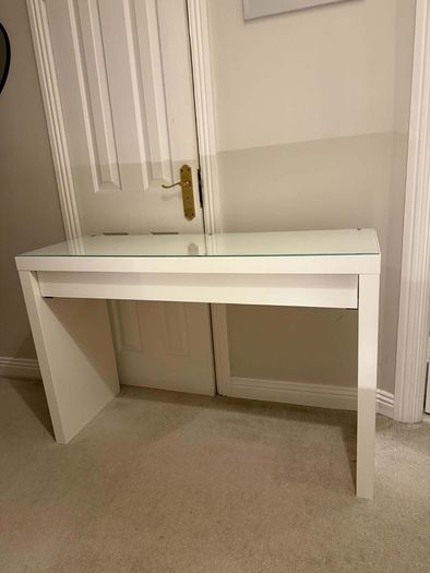 Ikea dressing table MALM, white, 120x41 cm