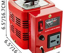 Variac Variable Transformer AC Voltage Regulator Transformer Converter 500VA-3000VA Built-In Copper Coil for Power Supply
