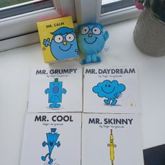 Small bundle of Mr Men Books and Mr Calm Plush