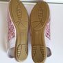 Destra Ladies Pink Sequin Open Toe Flat Summer Sandals Shoes Slingback UK3 EU36 CAN POST Image 4