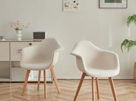 main image for ad Set of 2 Scandinavian Boucle Armchairs