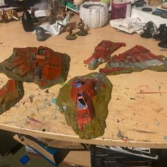Warhammer 40k Games Workshop Warhammer 40k Crashed Aquila Lander Battle For Macragge Scenery