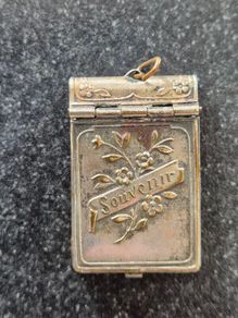 Silver Tone locket Charm