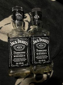 Jack Daniels whiskey empty mini bottle