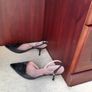 Black Prada sling back stilettos Image 4