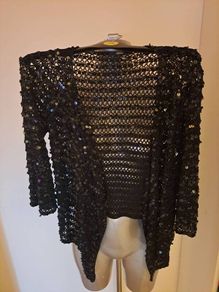 Marks& Spencer black sequin cover up cardi size UK 10 EU38 Perfect condition Postage included