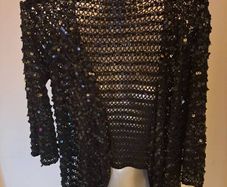 Marks& Spencer black sequin cover up cardi size UK 10 EU38 Perfect condition Postage included