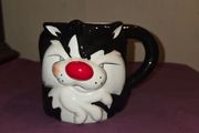 1996 Looney Tunes Sylvester the Cat and Tweety Mug
