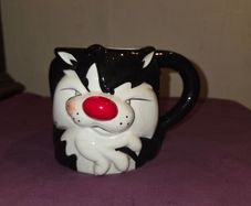 1996 Looney Tunes Sylvester the Cat and Tweety Mug