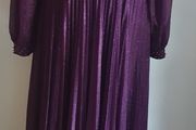 Lorensa Evening Dress Full Length Ball Gown Long Sleeves Lined Purple Size UK8-10 CAN POST