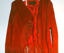 Red Leather Cowboy Jacket, J & A Leathers, Mexico
