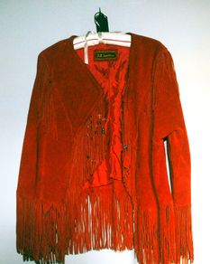 Red Leather Cowboy Jacket, J & A Leathers, Mexico