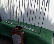 Golf clubs, starter set and bag