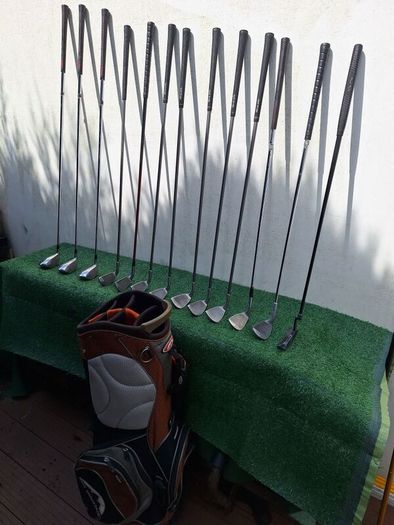 Golf clubs, starter set and bag