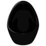 Wall Hung Urinal with Flush Valve Ceramic Black Image 5
