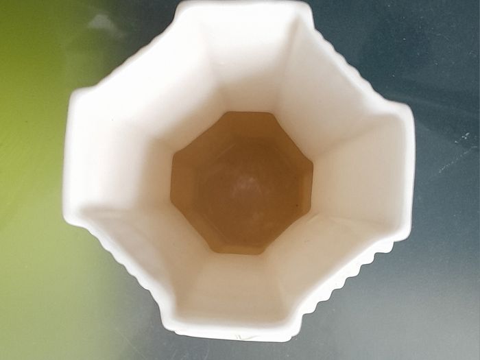 Belleek - Octagonal Shamrock Vase