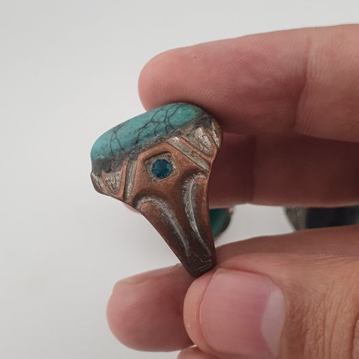 Antique 15 Heritage Style Rings Mixed Brass Glass & Decorative Stone Collection