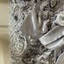 BNWT -  Silver/Blue hand beaded occasion Dress (Size 10-12) Image 4